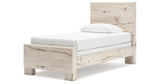 Lawroy Twin Panel Bed with Dresser and 2 Nightstands in Light Natural from Ashley - Luna Furniture