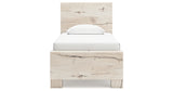 Lawroy Twin Panel Bed with Dresser and 2 Nightstands in Light Natural from Ashley - Luna Furniture
