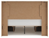 Lawroy Light Natural Storage Panel Bedroom Set with 4 Side Drawers from Ashley - Luna Furniture