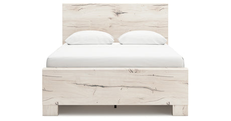 Lawroy Light Natural Queen Storage Platform Bed with 4 Drawers from Ashley Furniture - Luna Furniture