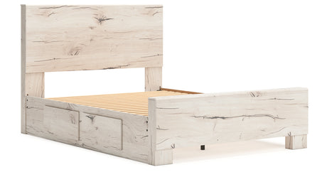 Lawroy Light Natural Queen Storage Platform Bed with 2 Drawers from Ashley - Luna Furniture
