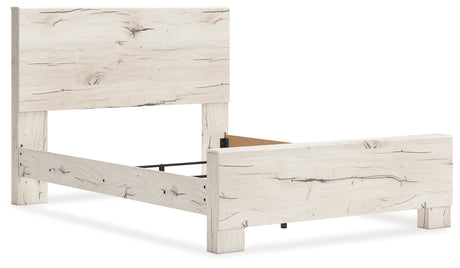 Lawroy Queen Panel Headboard with 2 Nightstands in Light Natural from Ashley - Luna Furniture