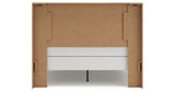 Lawroy Queen Panel Bed with Mirrored Dresser and Nightstand in Light Natural from Ashley - Luna Furniture