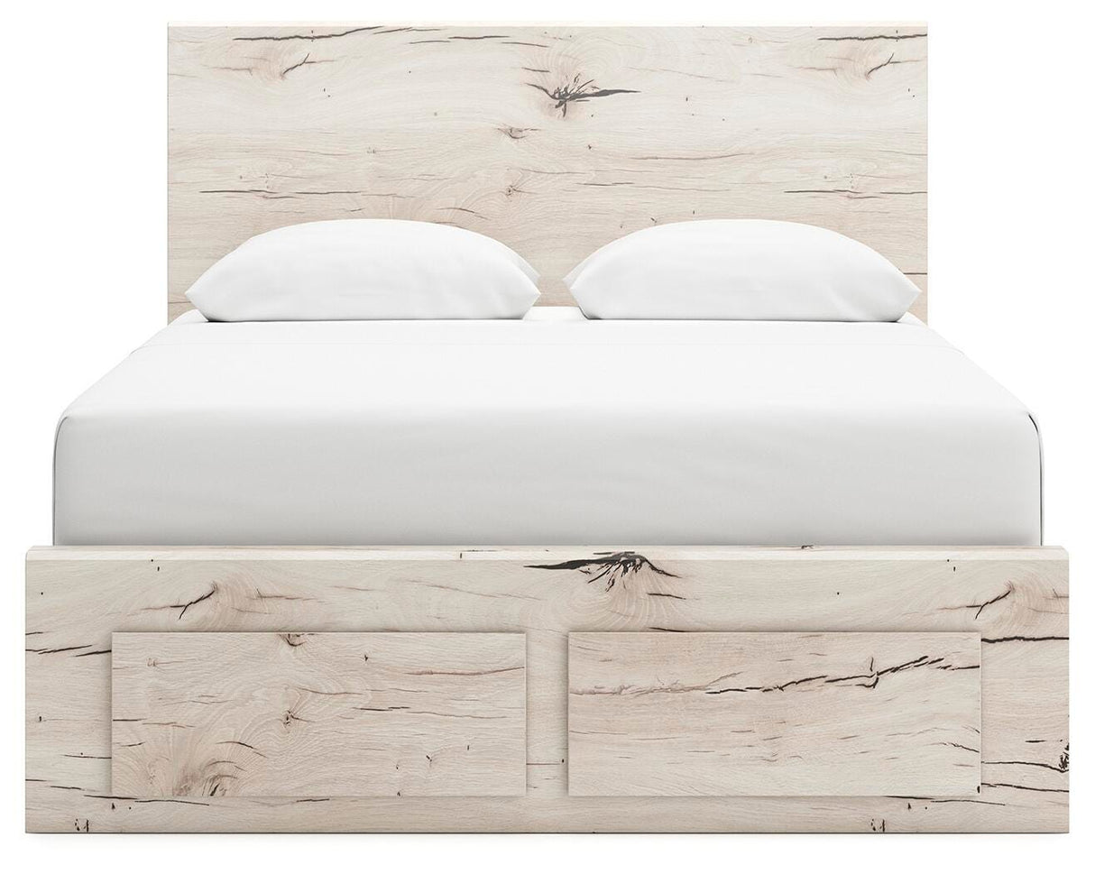 Lawroy Queen Panel Storage Bed, Dresser, Mirror, Chest and Nightstand from Ashley - Luna Furniture