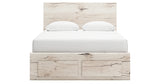 Lawroy Light Natural Queen Storage Bed, Dresser and Nightstand from Ashley - Luna Furniture