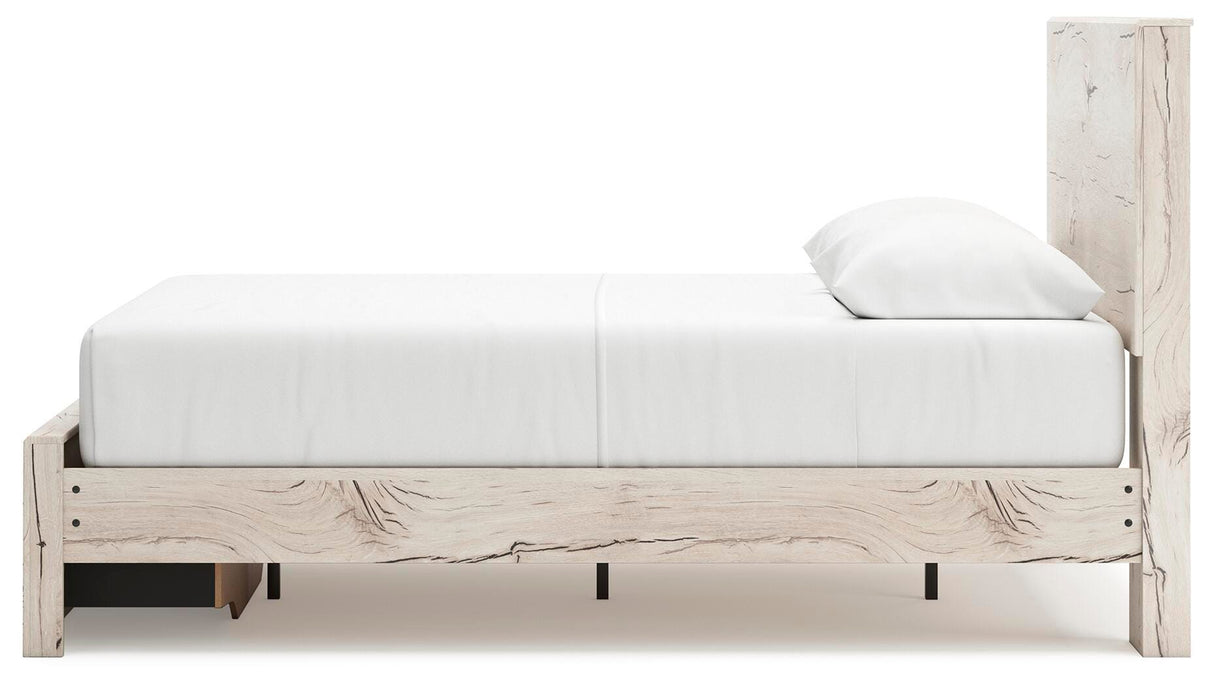 Lawroy Queen Panel Storage Bed, Dresser, Mirror, Chest and Nightstand from Ashley - Luna Furniture
