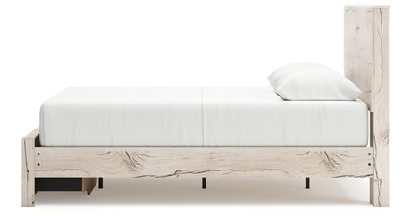 Lawroy Light Natural Queen Storage Platform Bed from Ashley Furniture - Luna Furniture