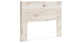 Lawroy Queen Panel Headboard with Mirrored Dresser and Chest in Light Natural from Ashley - Luna Furniture