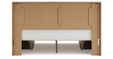 Lawroy Light Natural King Storage Platform Bed with 4 Drawers from Ashley - Luna Furniture