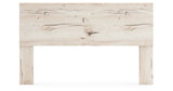 Lawroy King Panel Headboard with Mirrored Dresser in Light Natural from Ashley Furniture - Luna Furniture