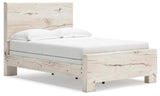 Lawroy Light Natural Full Panel Bed, Dresser and Mirror from Ashley - Luna Furniture
