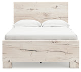 Lawroy Light Natural Full Panel Bed, Dresser and Mirror from Ashley - Luna Furniture