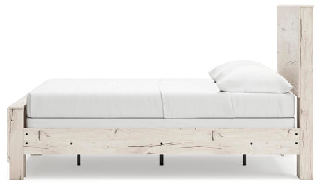 Lawroy Light Natural Full Panel Bed, Dresser and Mirror from Ashley - Luna Furniture