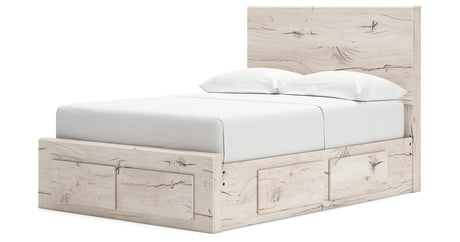 Lawroy Light Natural Full Storage Platform Bed with 6 Drawers from Ashley Furniture - Luna Furniture