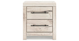 Lawroy Twin Panel Headboard with Dresser and 2 Nightstands in Light Natural from Ashley - Luna Furniture