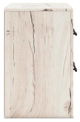 Lawroy King Panel Headboard with 2 Nightstands in Light Natural from Ashley - Luna Furniture