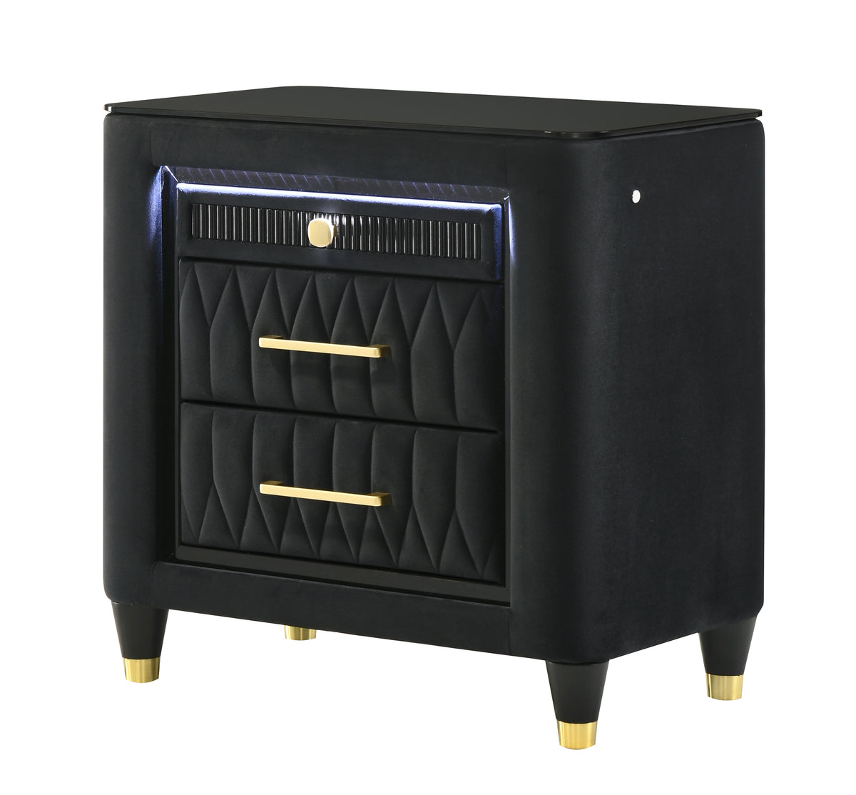 Valeria Black Nightstand