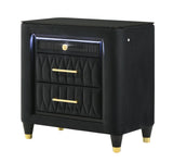 Valeria Black Nightstand