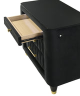 Valeria Black Nightstand