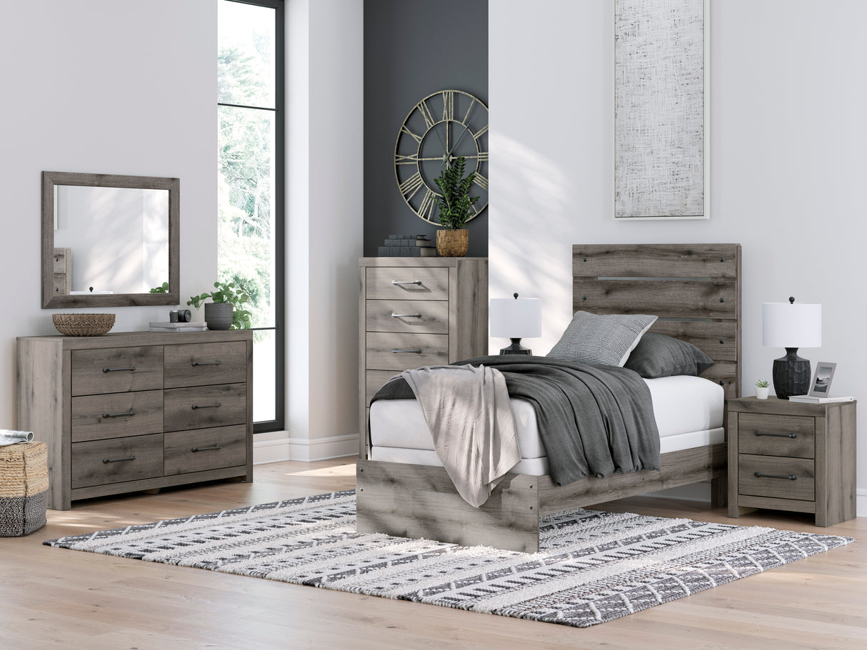 Graystorm Brown Gray Youth Panel Bedroom Set from Ashley Furniture - Luna Furniture