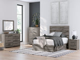 Graystorm Brown Gray Storage Panel Bedroom Set with 4 Side Drawers from Ashley - Luna Furniture