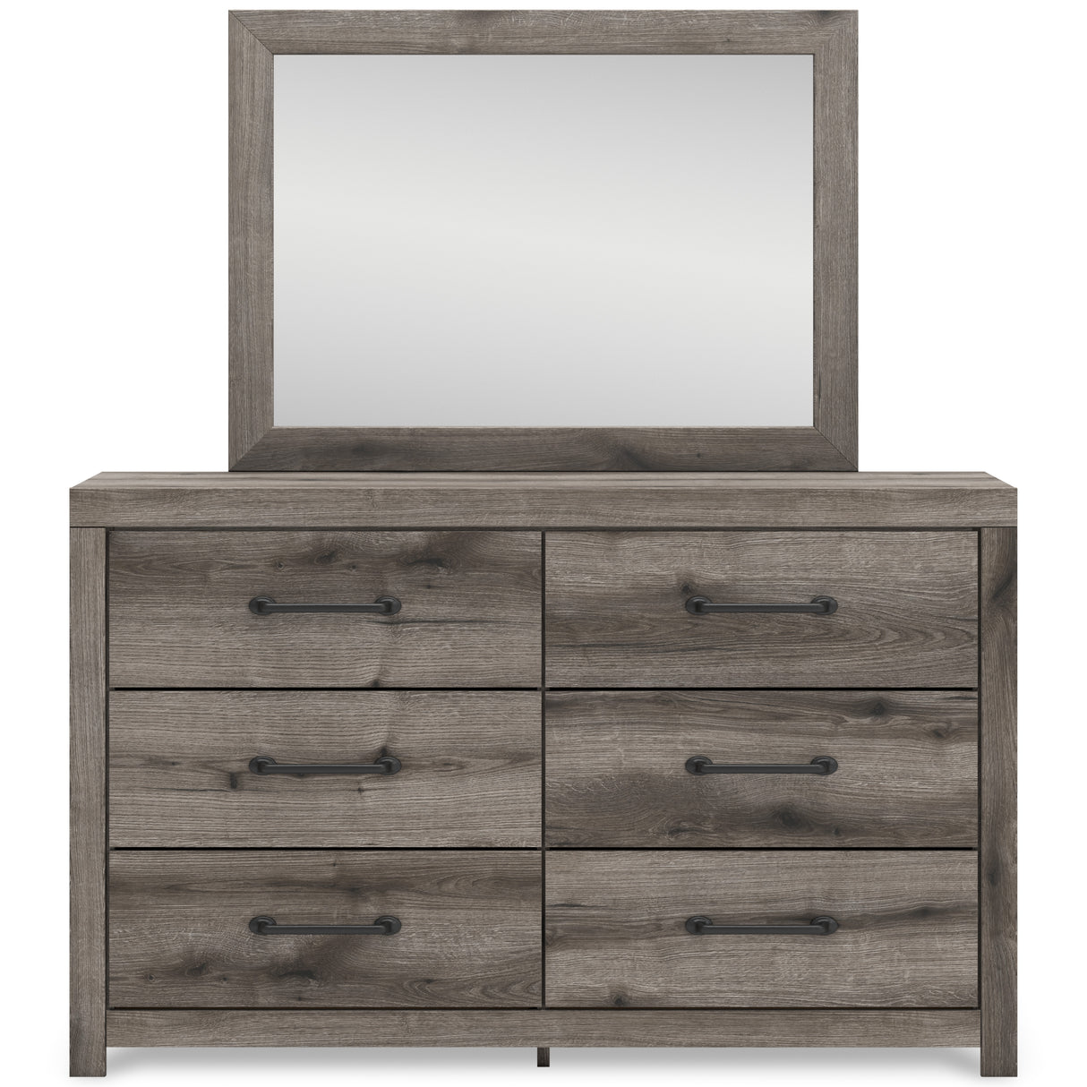 Graystorm Brown Gray Panel Storage Bedroom Set with 2 One-Side Drawers from Ashley - Luna Furniture