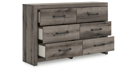 Graystorm Full Panel Bed with Storage with Dresser and Nightstand in Brown Gray from Ashley Furniture - Luna Furniture
