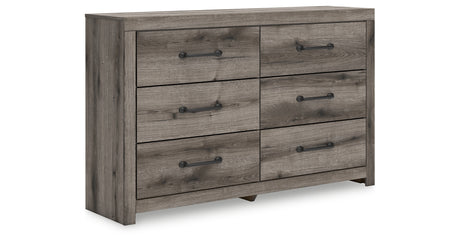 Graystorm King Panel Bed with Dresser and Nightstand in Brown Gray from Ashley Furniture - Luna Furniture