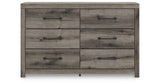 Graystorm Twin Panel Bed with Dresser in Brown Gray from Ashley Furniture - Luna Furniture