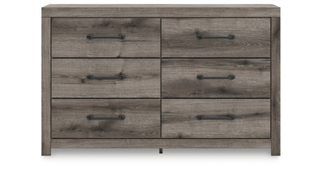 Graystorm Twin Panel Bed with Dresser in Brown Gray from Ashley Furniture - Luna Furniture