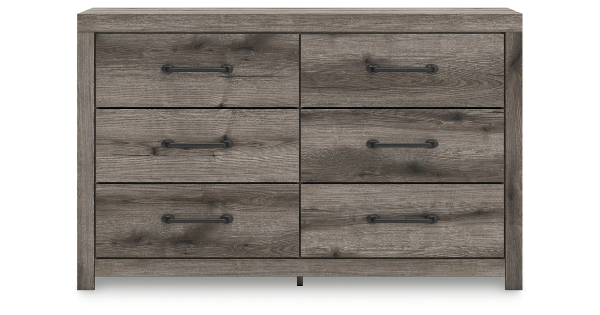 Graystorm Full Panel Bed with Storage with Dresser in Brown Gray from Ashley Furniture - Luna Furniture