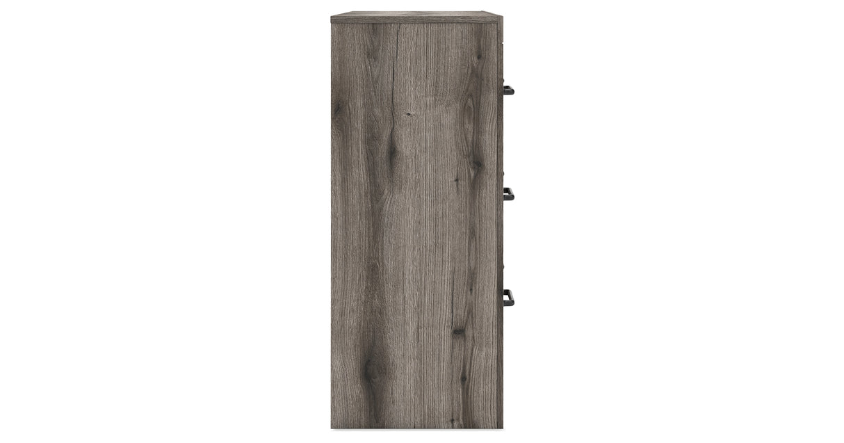 Graystorm Queen Panel Bed with Dresser in Brown Gray from Ashley Furniture - Luna Furniture