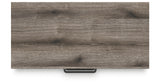 Graystorm King Panel Bed with Mirrored Dresser and Chest in Brown Gray from Ashley Furniture - Luna Furniture