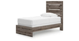 Graystorm Twin Panel Bed with Dresser and Nightstand in Brown Gray from Ashley Furniture - Luna Furniture