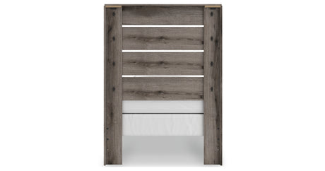 Graystorm Twin Panel Bed with Dresser in Brown Gray from Ashley Furniture - Luna Furniture