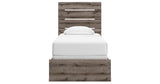Graystorm Twin Panel Bed with Dresser in Brown Gray from Ashley Furniture - Luna Furniture