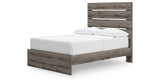 Graystorm Full Panel Bed with Storage with Mirrored Dresser, Chest and Nightstand in Brown Gray from Ashley Furniture - Luna Furniture