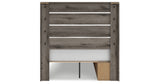 Graystorm Full Panel Bed with Storage with Mirrored Dresser, Chest and 2 Nightstands in Brown Gray from Ashley Furniture - Luna Furniture