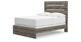 Graystorm Full Panel Bed with Mirrored Dresser, Chest and 2 Nightstands in Brown Gray from Ashley Furniture - Luna Furniture