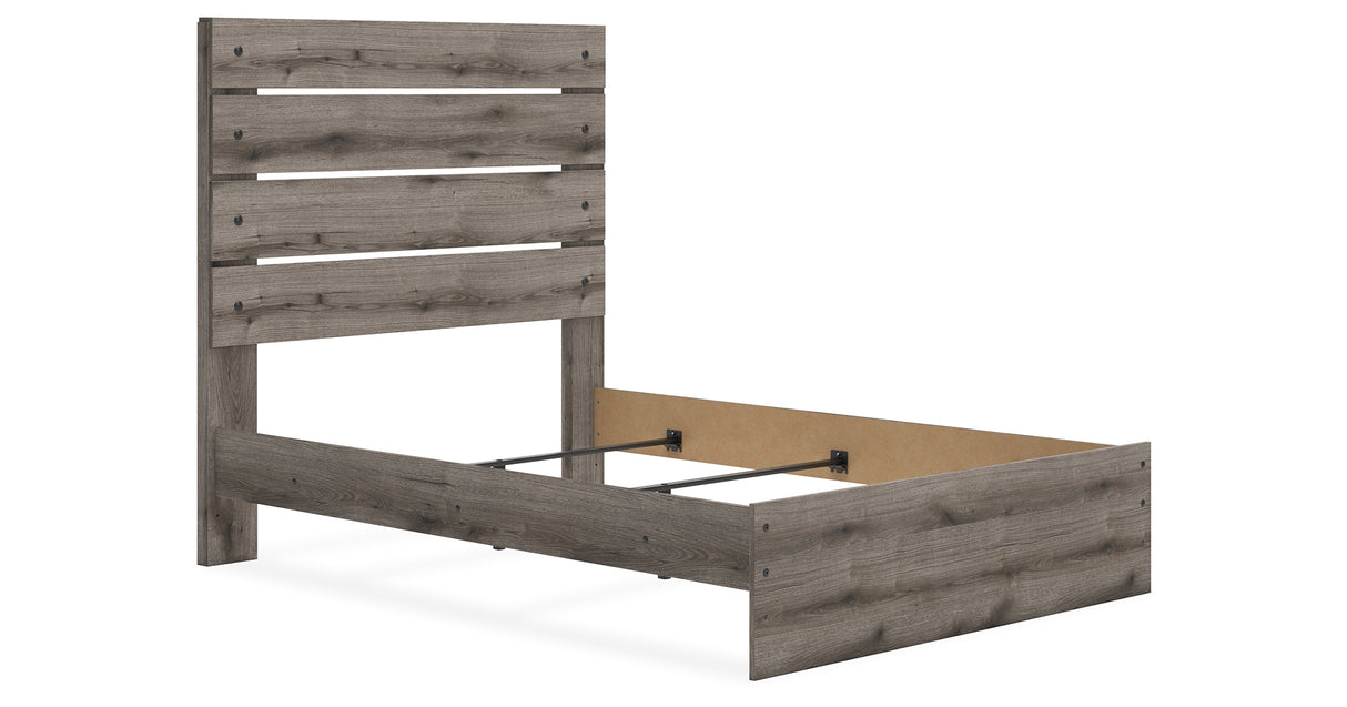 Graystorm Full Panel Bed with Dresser and Nightstand in Brown Gray from Ashley Furniture - Luna Furniture