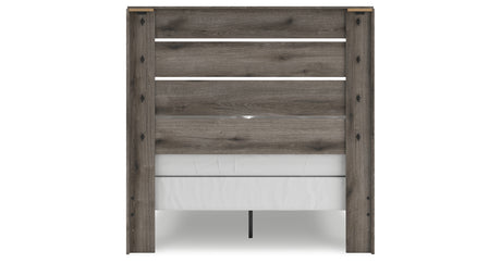 Graystorm Full Panel Bed with Dresser in Brown Gray from Ashley Furniture - Luna Furniture