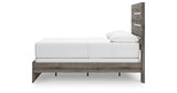 Graystorm Full Panel Bed with Mirrored Dresser and Nightstand in Brown Gray from Ashley Furniture - Luna Furniture