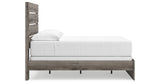 Graystorm Full Panel Bed with Mirrored Dresser and Chest in Brown Gray from Ashley Furniture - Luna Furniture