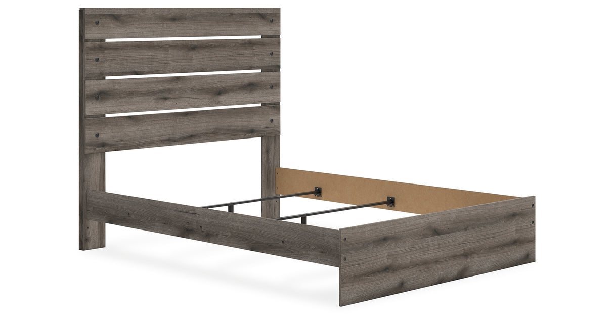 Graystorm Queen Panel Bed with Dresser and Nightstand in Brown Gray from Ashley Furniture - Luna Furniture