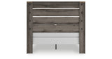 Graystorm Queen Panel Bed with Mirrored Dresser and Nightstand in Brown Gray from Ashley Furniture - Luna Furniture