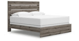 Graystorm King Panel Bed with Dresser and Nightstand in Brown Gray from Ashley Furniture - Luna Furniture