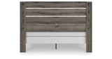 Graystorm King Panel Bed with Mirrored Dresser in Brown Gray from Ashley Furniture - Luna Furniture