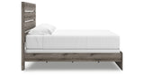 Graystorm King Panel Bed with Mirrored Dresser and Chest in Brown Gray from Ashley Furniture - Luna Furniture
