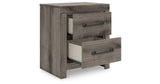 Graystorm Full Panel Bed with Dresser and Nightstand in Brown Gray from Ashley Furniture - Luna Furniture