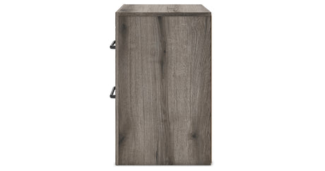 Graystorm Brown Gray Nightstand from Ashley Furniture - Luna Furniture